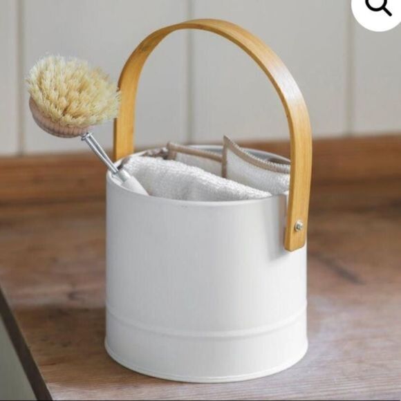 Anthropologie Garden Trading Portland Lily White Utensil Holder NEW - Picture 1 of 6